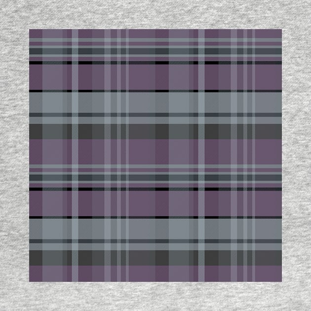 Grunge Aesthetic Iona 2 Hand Drawn Textured Plaid Pattern by GenAumonier